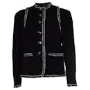 Zeitlose CC-Knöpfe Schwarze Tweedjacke - Chanel