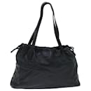 LOEWE Shoulder Bag Leather Black Auth 70677 - Loewe
