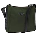PRADA Shoulder Bag Nylon Khaki Auth 72009 - Prada