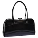 PRADA Hand Bag Leather Black Auth 71493 - Prada