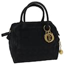 Christian Dior Canage Hand Bag Nylon Black Auth 71563