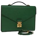 LOUIS VUITTON Epi Porte Documents Bandouliere Briefcase Green M54464 auth 71374 - Louis Vuitton
