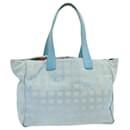 CHANEL New Travel Line Hand Bag Nylon Blue CC Auth ep4016 - Chanel