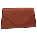 LOUIS VUITTON Epi Art Deco Clutch Bag Brown M52633 LV Auth ep4015 - Louis Vuitton