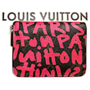 Original Louis Vuitton Zippy Wallet Graffiti Pink