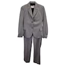 Yves Saint Laurent Checked Suit in Grey Wool