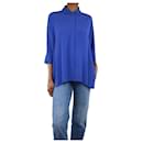 Camisa azul mistura de seda - tamanho UK 6 - Autre Marque