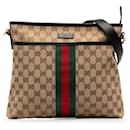 Gucci Brown GG Canvas Crossbody Bag