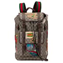 Gucci Brown GG Supreme Courrier Backpack