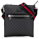 Gucci Black Medium GG Supreme Messenger Bag