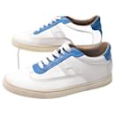 HERMES SHOES QUICKER LEATHER & ALLIGATOR SNEAKERS 36 SNEAKERS SHOES BOX - Hermès