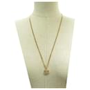 NEW CHANEL CC LOGO & STRASS NECKLACE 69 76 CM IN GOLDEN METAL GOLD NECKLACE - Chanel