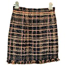 New Paris / Greece Black Tweed Skirt - Chanel