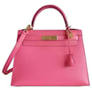 Saco de Hermes Kelly 28 azaleia rosa - Hermès