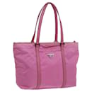 PRADA Tote Bag Nylon Pink Auth 71500 - Prada