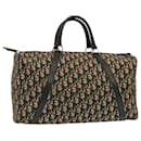 Christian Dior Trotter Canvas Boston Bag Navy Auth 71021