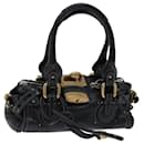 Chloe Paddington Hand Bag Leather Black Auth 70645 - Chloé