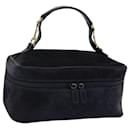 GUCCI Vanity Cosmetic Pouch Suede Navy 032 1705 0140 Auth ep3985 - Gucci