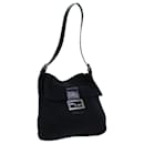 FENDI Mamma Baguette Shoulder Bag Nylon Black Auth yk11728 - Fendi