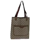 GUCCI GG Canvas Web Sherry Line Tote Bag PVC Beige Green Red Auth 71028 - Gucci