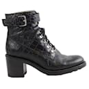 Leather Lace-up Boots - Free Lance