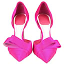 Dior Neon Pink D'Orsay Bow Pumps - Christian Dior