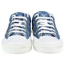 Louis Vuitton Blue Denim Monogram Stellar Low Top Sneakers
