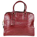 Bolso satchel rojo con cremallera Tom Ford