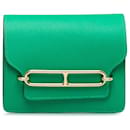 Portafoglio sottile Hermes Evercolor Roulis verde - Hermès