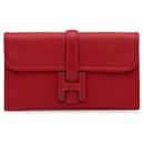 Hermes Swift Jige Duo Wallet Red - Hermès