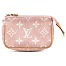 Louis Vuitton Mikro-Monogramm Jacquard Denim Pochette Accessoires Pink