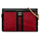 Gucci Small Ophidia Web Chain Crossbody Red