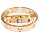 Cartier Love 6 Diamonds Gold lined Band Ring
