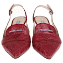 Prada Rote Slingback-Pumps