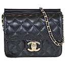 Chanel Black Quilted Classic Square Mini Flap Bag