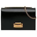 Saint Laurent Art Deco Flap Bag Black