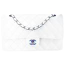 White Rainbow Metal Classic lined Flap Bag - Chanel