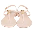 Burberry Blush Pink Leather Emily Sandals