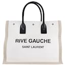 Saint Laurent Greige /Naturfarbene Rive Gauche Shopper-Tasche