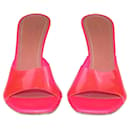 Amina Muaddi Neon Pink Lupita Mules