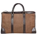 Dior Homme Vintage Embossed Oblique Handbag in Brown