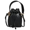FENDI Calfskin Mini Mon Tresor 2Way Bucket Bag in Black - Fendi