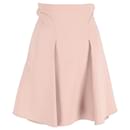 Miu Miu A-Line Skirt in Pink Viscose