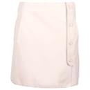 Hermes Skirt in Pastel Pink Leather - Hermès