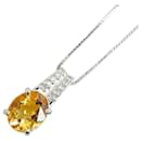 [LuxUness] Platinum Topaz Necklace  Metal Necklace in - & Other Stories