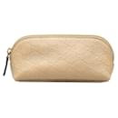 Gucci Guccissima Vanity Pouch Leather Vanity Bag 272367 in good condition
