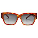 Óculos de sol quadrados coloridos Yves Saint Laurent Óculos de sol de plástico SL M21/F em ótimo estado