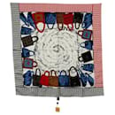 Fendi Carre 90 Silk Scarf Canvas Scarf in Excellent condition