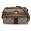 Gucci Brown Mini GG Supreme Ophidia Crossbody Bag