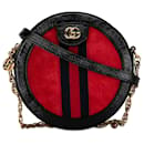 Runde Umhängetasche „Mini Ophidia“ von Gucci in Rot